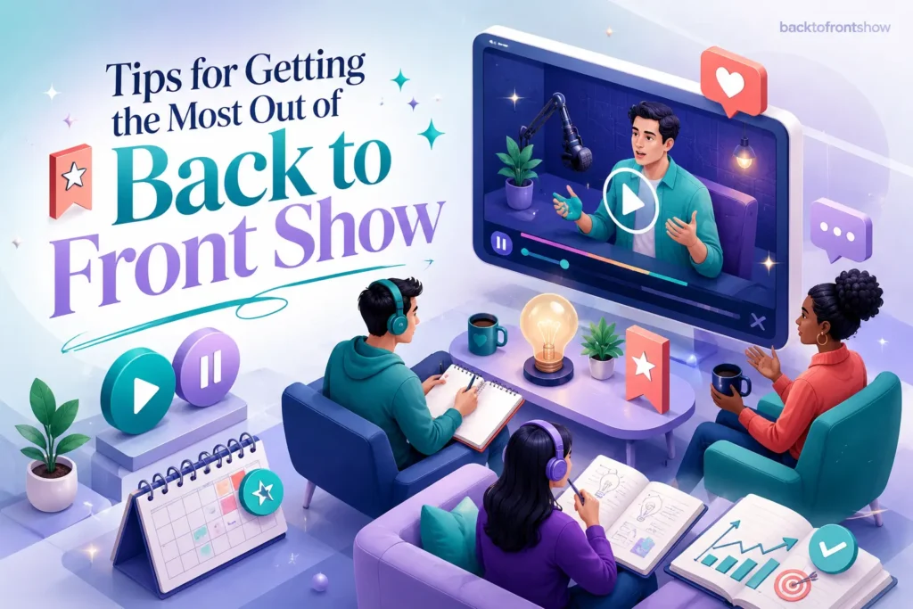 tips for getting the most out of back to front show