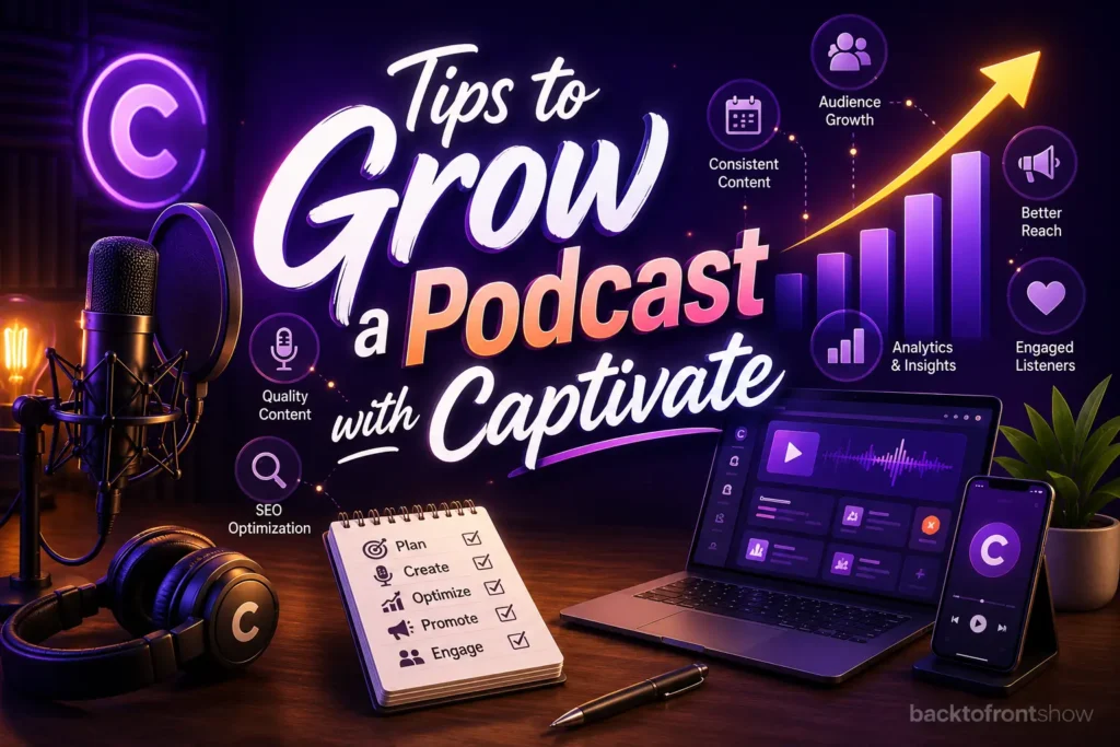 tips to grow a podcast with captivate